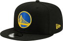 【送料無料】 ニューエラ メンズ 帽子 アクセサリー New Era Men's Golden State Warriors Black 9Fifty Adjustable Hat