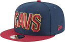 【送料無料】 ニューエラ メンズ 帽子 アクセサリー New Era Men's Cleveland Cavaliers Blue 9Fifty 2Tone A...