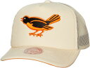 【送料無料】 ミッチェル&ネス メンズ 帽子 アクセサリー Mitchell & Ness Adult Baltimore Orioles White Ever...