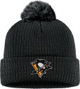 【送料無料】 ファナティクス レディース 帽子 ニットキャップ アクセサリー NHL Pittsburgh Penguins Core Pom Knit Beanie