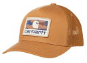【送料無料】 カーハート レディース 帽子 アクセサリー Carhartt Men's Canvas Mesh-Back Camo Patch Cap Carhartt Brown(4)