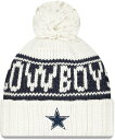【送料無料】 ニューエラ レディース 帽子 ニットキャップ アクセサリー New Era Adult Dallas Cowboys Sideline White...