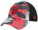 【送料無料】 ニューエラ レディース 帽子 アクセサリー New Era Adult USMNT 2023 9Thirty Camo Red Stretch H...