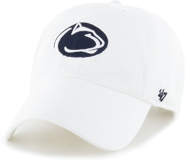 【送料無料】 フォーティーセブン レディース 帽子 アクセサリー '47 Men's Penn State Nittany Lions Clean Up White Adjustable Hat