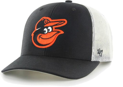 【送料無料】 フォーティーセブン メンズ 帽子 アクセサリー '47 Men's Baltimore Orioles Black Adjustable Trucker Hat 【送料無料】 フォーティーセブン メンズ 帽子 アクセサリー '47 Men's Baltimore Orioles Black Adjustable Trucker Hat