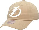 【送料無料】 ミッチェル&ネス レディース 帽子 アクセサリー Mitchell & Ness Adult Tampa Bay Lightning Primary Logo Khaki Dad Hat