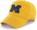 【送料無料】 フォーティーセブン メンズ 帽子 アクセサリー ‘47 Men's Michigan Wolverines Maize Clean Up Adjustable Hat(4)