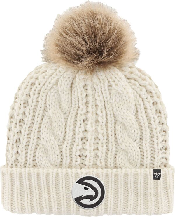 【送料無料】 フォーティーセブン レディース 帽子 アクセサリー '47 Brand Women's Atlanta Hawks White Meeko Knit Hat