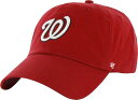 【送料無料】 フォーティーセブン メンズ 帽子 アクセサリー '47 Men's Washington Nationals Red Clean Up Adjus...