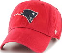 【送料無料】 フォーティーセブン レディース 帽子 アクセサリー '47 Adult New England Patriots Clean Up Red Adj...
