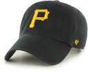 【送料無料】 フォーティーセブン メンズ 帽子 アクセサリー ‘47 Men's Pittsburgh Pirates Black Clean Up Adjustable Hat(4)