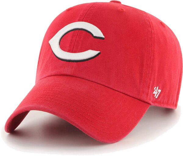 【送料無料】 フォーティーセブン メンズ 帽子 アクセサリー ‘47 Men's Cincinnati Reds Red Clean Up Adjustable Hat