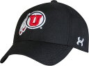 【送料無料】 アンダーアーマー レディース 帽子 アクセサリー Under Armour Men's Utah Utes Black Adjustable Hat(4)