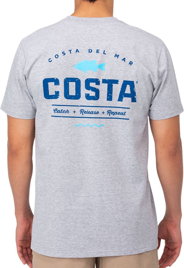 【送料無料】 コスタデルマール メンズ Tシャツ トップス Costa Del Mar Men's Topwater T-Shirt Heather Gray