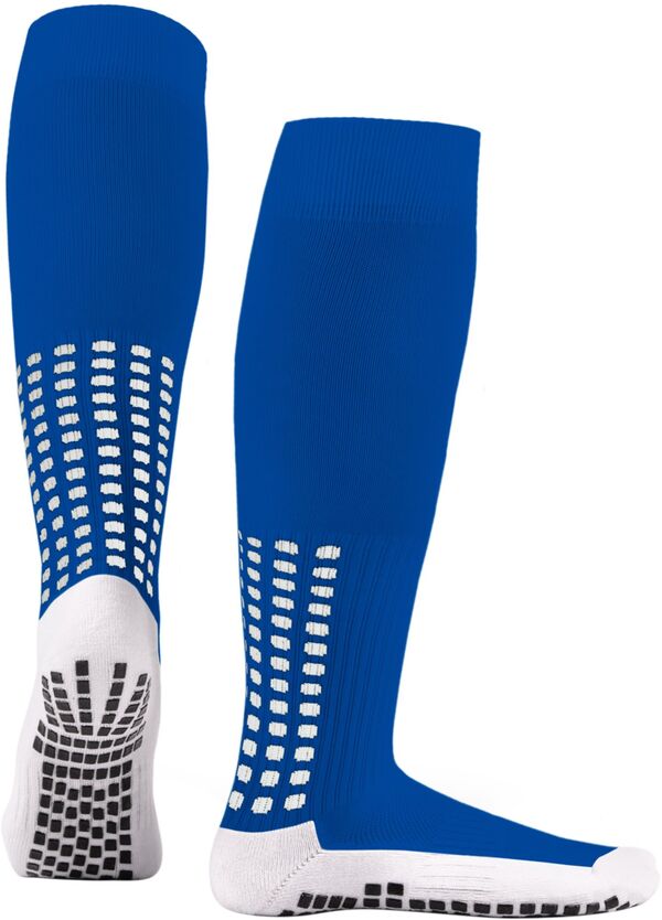 ̵ å    LUX Unisex Soccer Grip Knee Socks Blue