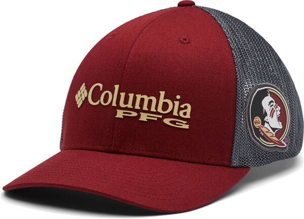 【送料無料】 コロンビア メンズ 帽子 アクセサリー Columbia Adult Florida State Seminoles Garnet PFG Mesh Fitted Hat