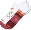 ReVida 楽天市場店で買える「【送料無料】 ボンバス レディース 靴下 アンダーウェア Bombas Women's Performance Ankle Socks White/Berry」の画像です。価格は6,980円になります。