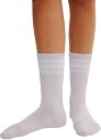 【送料無料】 フリーピープル メンズ 靴下 アンダーウェア FP Movement Women's Logo Stripe Tube Socks Ivory/Rose Quartz
