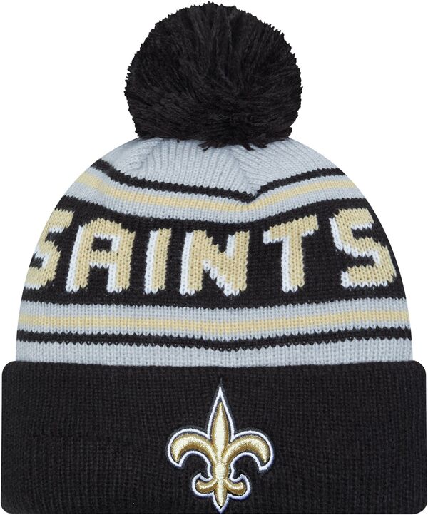 【送料無料】 ニューエラ メンズ 帽子 ニットキャップ アクセサリー New Era Men's New Orleans Saints Black Cheer Knit Beanie