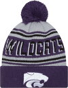 【送料無料】 ニューエラ メンズ 帽子 ニットキャップ アクセサリー New Era Men's Kansas State Wildcats Purple Po...