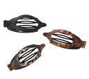 【送料無料】 キャリー レディース ヘアアクセサリー アクセサリー CALIA Flat Claw Clips 3-Pack Black/Tortoise Mu...