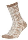 【送料無料】 ノースイースト メンズ 靴下 アンダーウェア Northeast Outfitters Cozy Cabin Women's Nordic Socks Taupe