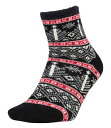 【送料無料】 ノースイースト メンズ 靴下 アンダーウェア Northeast Outfitters Cozy Cabin Adult Nordic Tree Stripe Socks Black