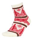 【送料無料】 ノースイースト メンズ 靴下 アンダーウェア Northeast Outfitters Cozy Cabin Adult Nordic Tree Stripe Socks Cream