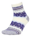 【送料無料】 ノースイースト メンズ 靴下 アンダーウェア Northeast Outfitters Cozy Cabin Adult Fuzzed Over Socks Blue
