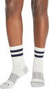 【送料無料】 ボンバス メンズ 靴下 アンダーウェア Bombas Solid Vintage Stripes Half Calf Socks Soft White/Navy