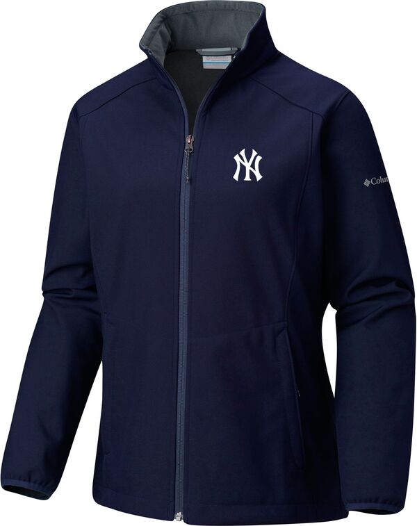  コロンビア レディース ジャケット・ブルゾン アウター Columbia Women's New York Yankees Navy Kruser Ridge II Softshell Jacket