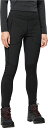 【送料無料】 ジャックウルフスキン レディース カジュアルパンツ ボトムス Jack Wolfskin Women's Salmaser Tight Hiking Pants Black