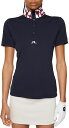 【送料無料】 Jリンドバーグ レディース ポロシャツ トップス J.Lindeberg Women's Pip Golf Polo Jl Navy