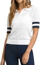 【送料無料】 ウィルソン レディース ポロシャツ トップス Wilson Women's Essex Tennis Polo Bright White