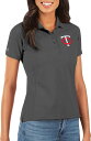 【送料無料】 アンティグア レディース ポロシャツ トップス Antigua Women's Minnesota Twins Grey Legacy Pique...