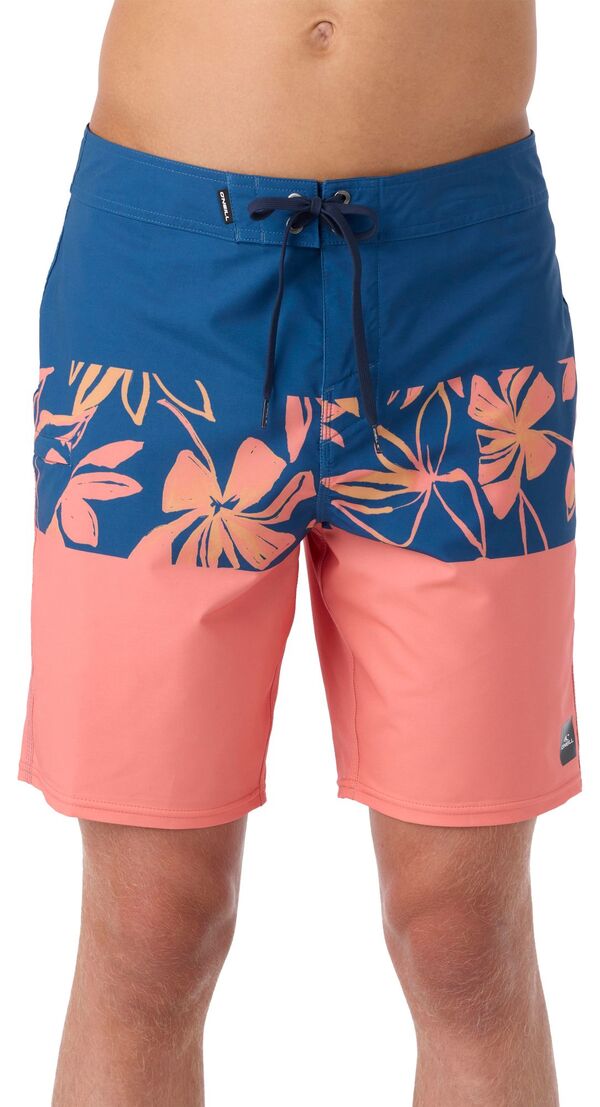 【送料無料】 オニール メンズ ハーフパンツ・ショーツ 水着 O'Neill Men's HyperFreak Heat Block 19" Shorts Crabapple