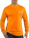 【送料無料】 カーハート メンズ シャツ トップス Carhartt Men's Force Color Enhanced Long Sleeve Shirt Brite Orange(4)