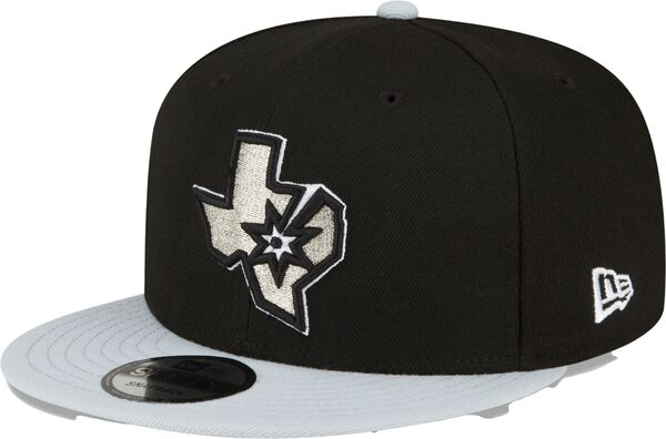 【送料無料】 ニューエラ レディース 帽子 アクセサリー New Era Adult San Antonio Spurs Black 2Tone 9Fifty Adjustable Hat