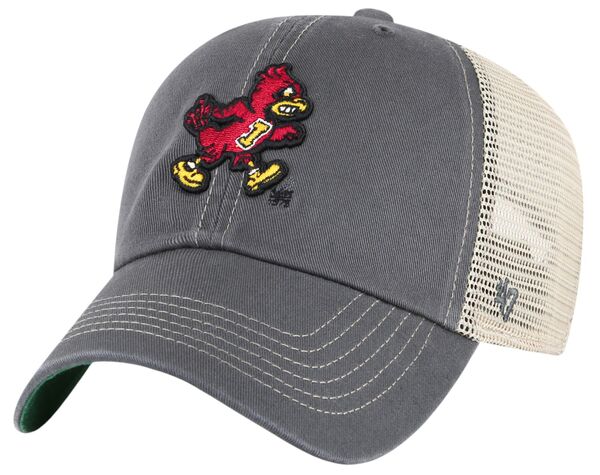 【送料無料】 フォーティーセブン レディース 帽子 アクセサリー ‘47 Adult Iowa State Cyclones Charcoal Trawler Clean Up Adjustable Hat