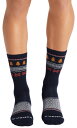 【送料無料】 ボンバス メンズ 靴下 アンダーウェア Bombas Ticking Stripe Fairisle Calf Socks Black/Navy