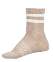 【送料無料】 ボンバス メンズ 靴下 アンダーウェア Bombas Solid Vintage Stripes Half Calf Socks NATURAL TAN(4)