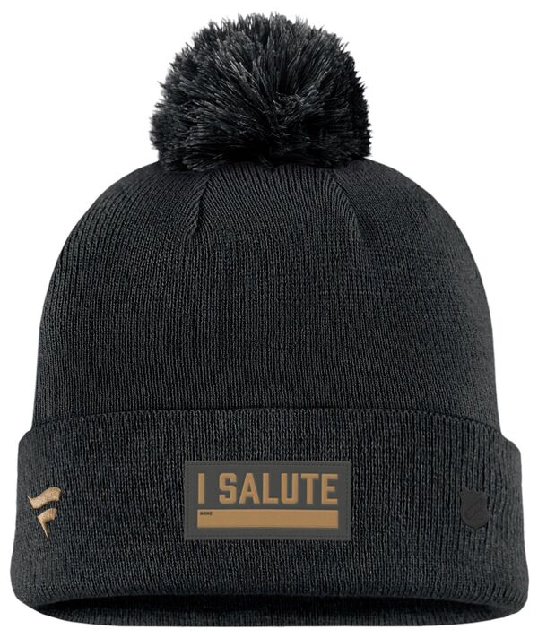 【送料無料】 ファナティクス レディース 帽子 ニットキャップ アクセサリー NHL Adult Pittsburgh Penguins Military Black Beanie