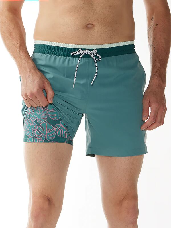 【送料無料】 チャビーズ メンズ ハーフパンツ・ショーツ 水着 chubbies Men's Classic Lined 5.5" Swim Trunks Teal Breakers