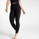 【送料無料】 キャリー レディース レギンス ボトムス CALIA Women's Inspire Crochet 7/8 Leggings Pure Black