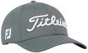 【送料無料】 タイトリスト レディース 帽子 アクセサリー Titleist Adult Tour Performance Golf Hat Charcoal/White 2(4)