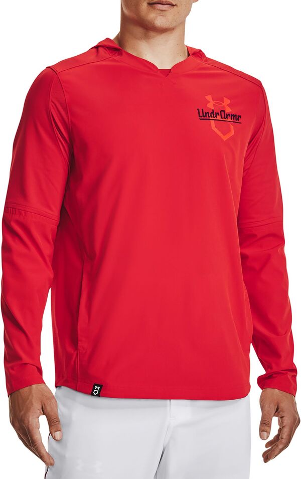 【サイズ交換無料】 アンダーアーマー メンズ アウター ジャケット・ブルゾン Red/Black 【送料無料】 アンダーアーマー メンズ ジャケット・ブルゾン アウター Under Armour Men's Cage Hooded Jacket Red/Black