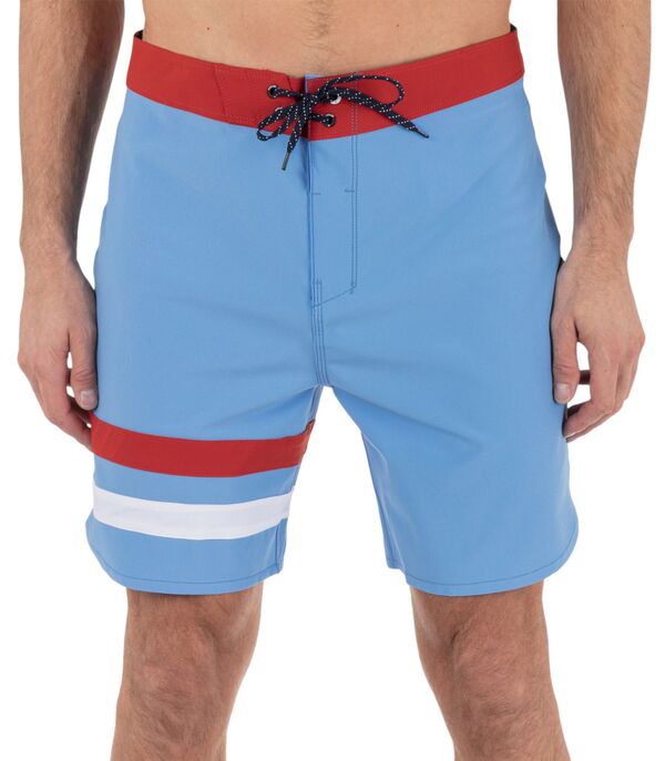 【送料無料】 ハーレー メンズ ハーフパンツ・ショーツ 水着 Hurley Men's Phantom-Eco Block Party 18" Boardshorts Aquifer