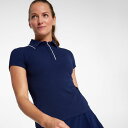 【送料無料】 キャリー レディース ポロシャツ トップス CALIA Women's Golf Rib Short Sleeve Polo Opulent Bl...