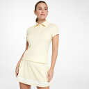 【送料無料】 キャリー レディース ポロシャツ トップス CALIA Women's Golf Rib Short Sleeve Polo Panna Cott...