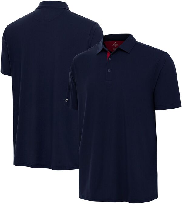 【送料無料】 アンティグア メンズ ポロシャツ トップス Antigua Men's Era Solid Golf Polo Navy/Dark Red